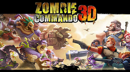 Zombie commando 3D poster