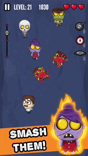 Zombie invasion: Smash 'em! screenshot 2