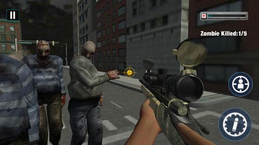 Zombie sniper shooting 3D screenshot 3