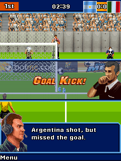 Download real football with real player name for java phone