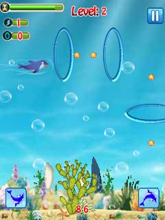 The dolphin stunt - java game for mobile. The dolphin stunt free download.