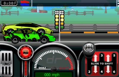 handheld drag racing game