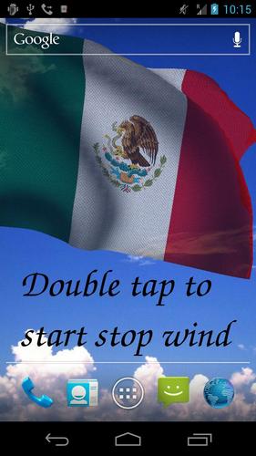 3D flag of Mexico