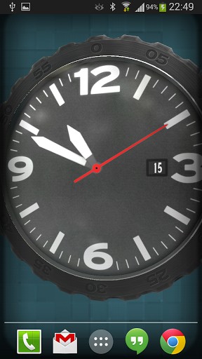 Screenshots of the 3D pocket watch for Android tablet, phone.