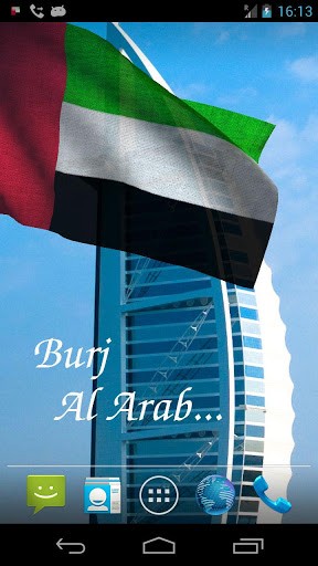 3D UAE flag para Android baixar grátis. O papel de parede ...