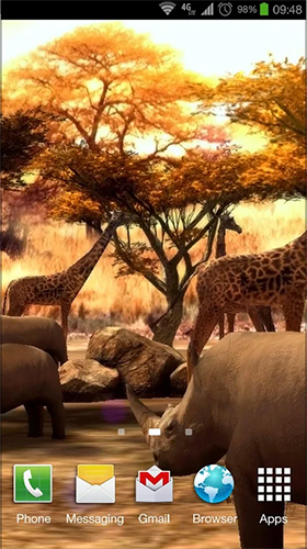 Descargar Africa 3D para Android gratis. El fondo de pantalla animados  África 3D en Android.