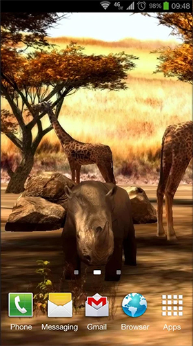 Écrans de Africa 3D pour tablette et téléphone Android.