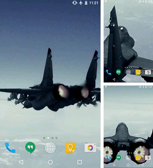 Kostenloses Android-Live Wallpaper Flugzeug. Vollversion der Android-apk-App Aircraft für Tablets und Telefone.