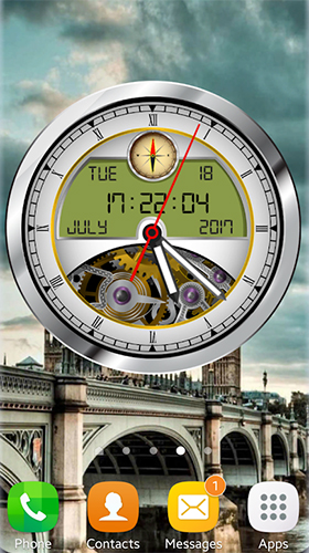 Screenshots of the Analog clock 3D for Android tablet, phone.