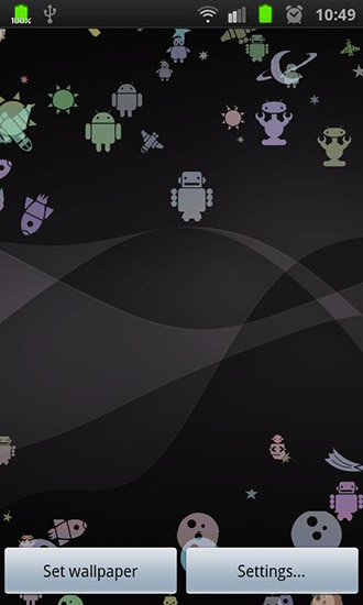 Screenshots of the Androids! for Android tablet, phone.