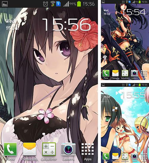 In addition to live wallpaper Pink flowers for Android phones and tablets, you can also download Anime girl for free.