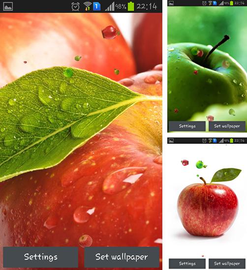 Kostenloses Android-Live Wallpaper Apfel. Vollversion der Android-apk-App Apple by Happy für Tablets und Telefone.