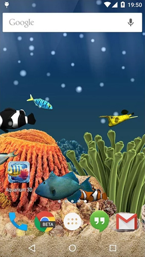 Descargar Aquarium para Android gratis. El fondo de pantalla animados  Acuario en Android.