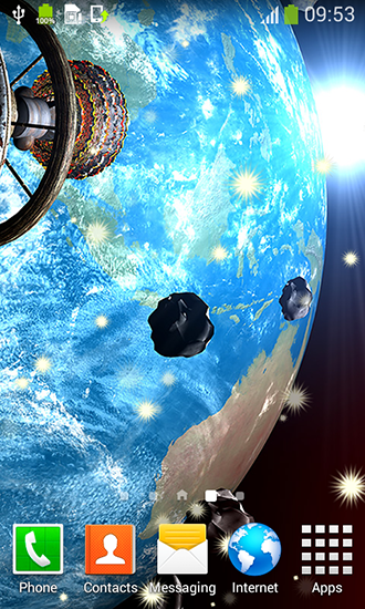 Fondos de pantalla animados a Asteroids para Android. Descarga gratuita fondos de pantalla animados Asteroides  .