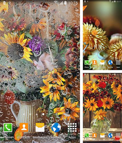 Autumn flower - бесплатно скачать живые обои на Андроид телефон или планшет.