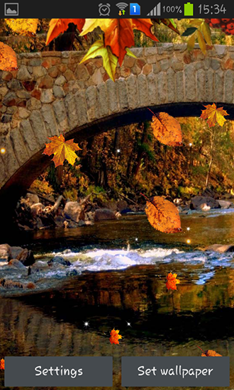 Скріншот Autumn streets. Скачати живі шпалери на Андроїд планшети і телефони.