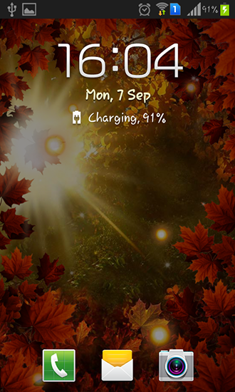 Screenshots of the Autumn sun for Android tablet, phone.