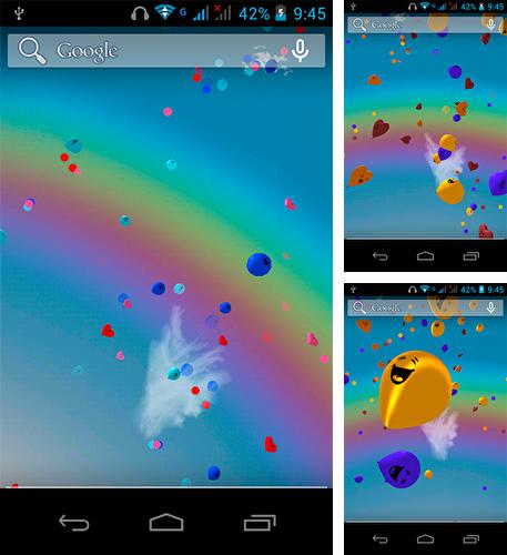 Kostenloses Android-Live Wallpaper Bälle 3D. Vollversion der Android-apk-App Balls 3D für Tablets und Telefone.