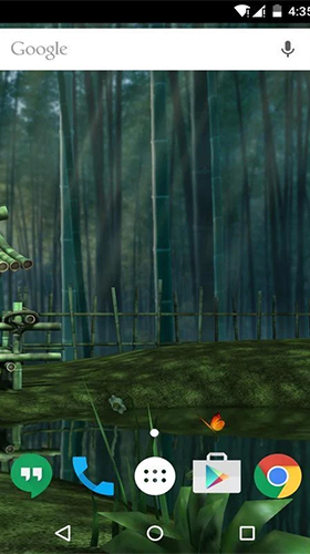 Bamboo house 3D für Android spielen. Live Wallpaper Bambus-Haus 3D kostenloser Download.