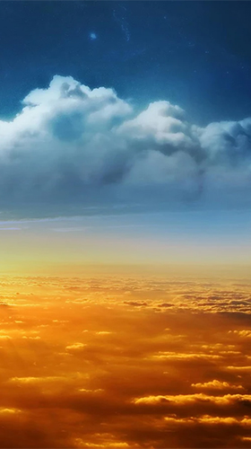 Écrans de Beautiful sky pour tablette et téléphone Android.