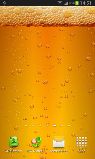 Beer & battery level für Android spielen. Live Wallpaper Bier und Akkustand kostenloser Download.