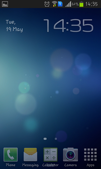 Blue enchantress für Android spielen. Live Wallpaper Blaue Verzauberung kostenloser Download.