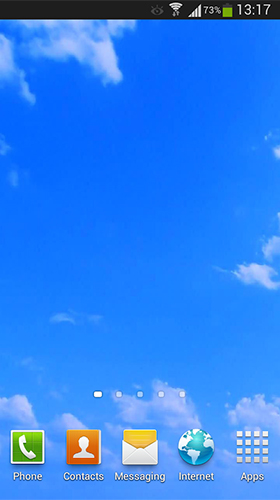 Blue sky - бесплатно скачать живые обои на Андроид телефон или планшет.