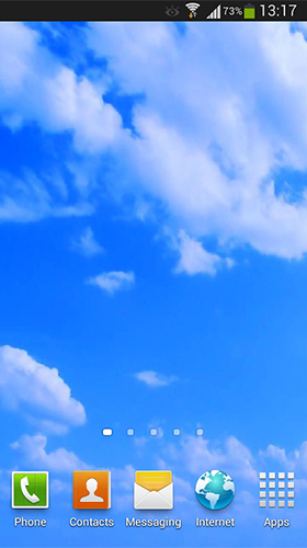 Blue sky für Android spielen. Live Wallpaper Blauer Himmel kostenloser Download.