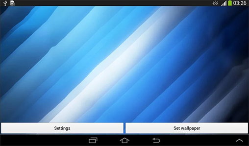 Kostenloses Android-Live Wallpaper Blaues Wasser. Vollversion der Android-apk-App Blue water für Tablets und Telefone.