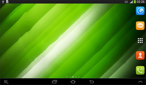 Écrans de Blue water pour tablette et téléphone Android.