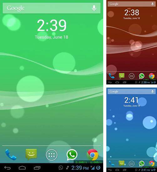 Zusätzlich zum Live Wallpaper Galaxy S4: Natur für Android Mobiltelefone und Tablets, können Sie auch Bokeh 3D, Bokeh 3D kostenlos herunterladen.