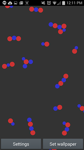 Bouncing ions - бесплатно скачать живые обои на Андроид телефон или планшет.