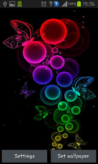 Bubble And Butterfly Pour Android A Telecharger Gratuitement Fond D Ecran Anime Bulles Et Papillons Sous Android