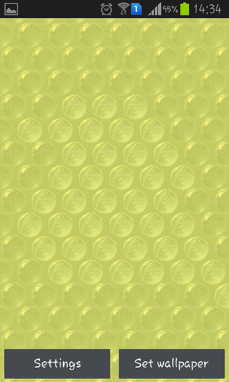 Screenshots of the Bubble wrap for Android tablet, phone.