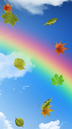 Bubbles and rainbow - бесплатно скачать живые обои на Андроид телефон или планшет.