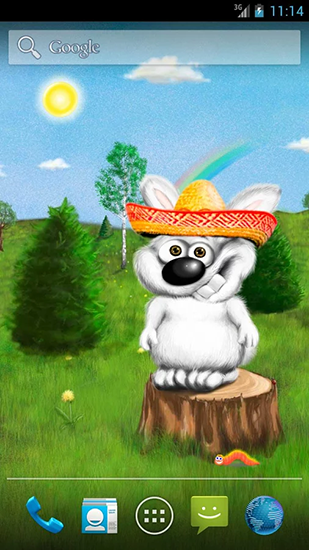 Papeis de parede animados Coelho para Android. Papeis de parede animados Bunny para download gratuito.