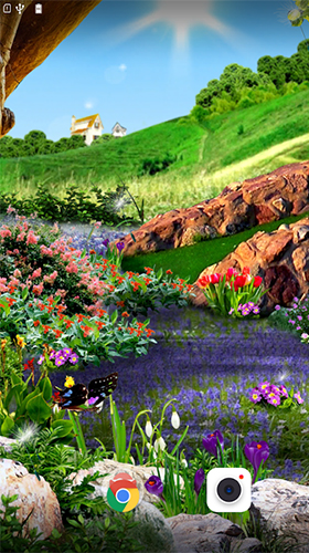 Screenshots of the Butterflies 3D by BlackBird Wallpapers for Android tablet, phone.