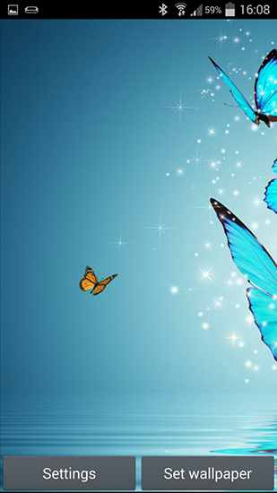 Papeis de parede animados Borboleta para Android. Papeis de parede animados Butterfly para download gratuito.