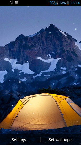 Camping - бесплатно скачать живые обои на Андроид телефон или планшет.