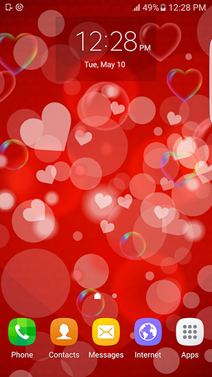 Descargar Candy love crush para Android gratis. El fondo de pantalla  animados Amor dulce en Android.
