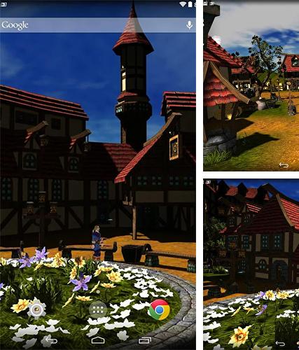 Cartoon village 3D - бесплатно скачать живые обои на Андроид телефон или планшет.