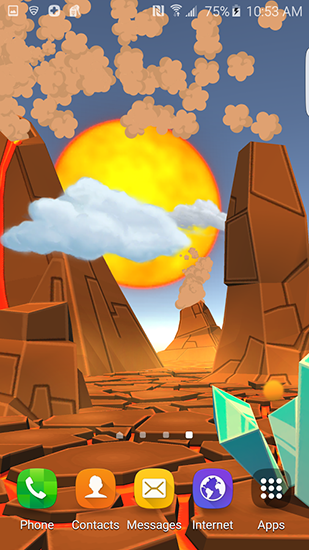 Screenshots von Cartoon volcano 3D für Android-Tablet, Smartphone.