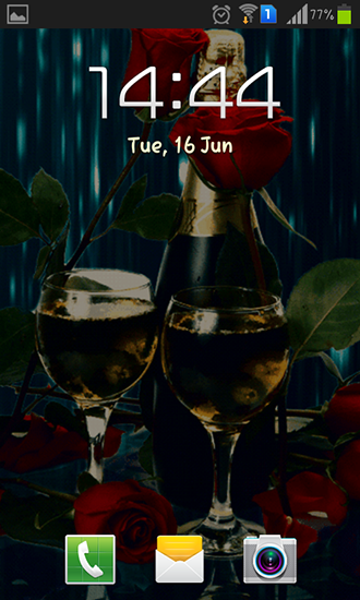 Screenshots of the Champagne for Android tablet, phone.