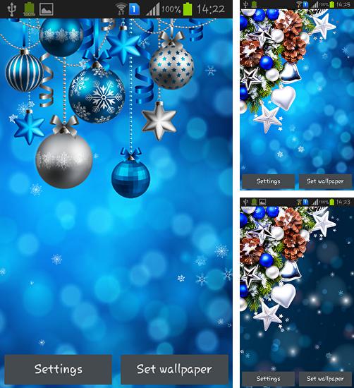 Kostenloses Android-Live Wallpaper Weihnachtsdekorationen. Vollversion der Android-apk-App Christmas decorations für Tablets und Telefone.