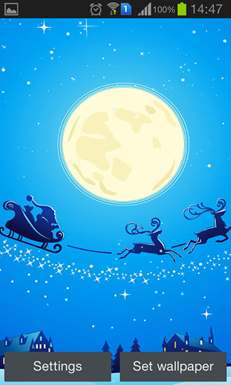 Screenshots von Christmas night by Jango lwp studio für Android-Tablet, Smartphone.