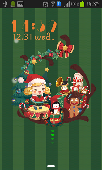 Descargar Christmas party para Android gratis. El fondo de pantalla  animados Fiesta de Navidad en Android.