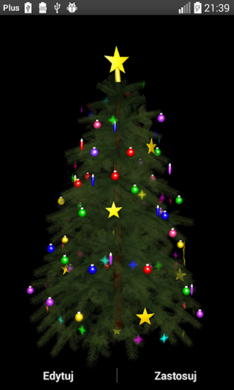 Écrans de Christmas tree 3D by Zbigniew Ross pour tablette et téléphone Android.