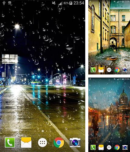 Download live wallpaper City rain for Android. Get full version of Android apk livewallpaper City rain for tablet and phone.