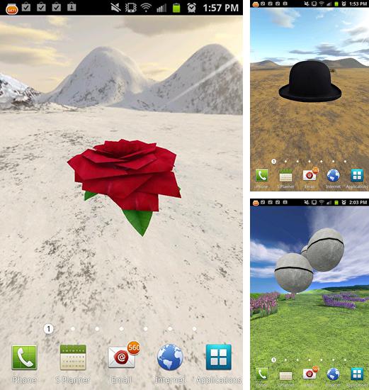 In addition to live wallpaper Petals for Android phones and tablets, you can also download Classic art 3D for free.