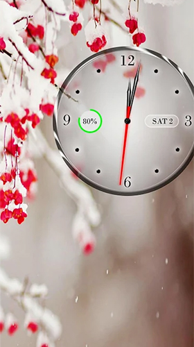 Clock, calendar, battery - безкоштовно скачати живі шпалери на Андроїд телефон або планшет.